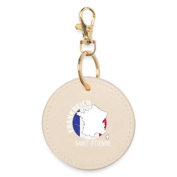Saint-Etienne - Round Keyring - oyster - Front