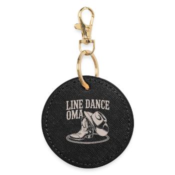 Boot Western de danse en ligne Granny Western - Porte-clés rond - noir - Devant