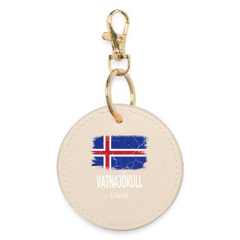 Vatnajökull - Porte-clés rond - huître - Devant