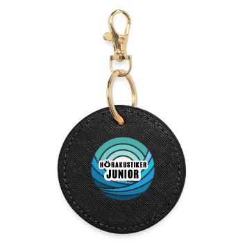 Audiologist Junior Successor Son Child Boy - Round Keyring - black - Front
