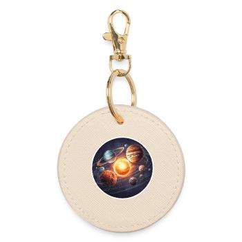 Astronomie Graphique Orbite des planètes du système solaire dans l’espace - Porte-clés rond - huître - Devant