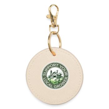 Support your local grower - Runder Schlüsselanhänger - Auster - Vorne