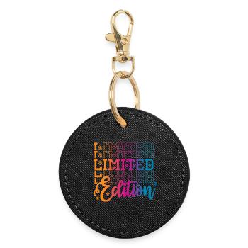 Limited edition - Round Keyring - black - Front