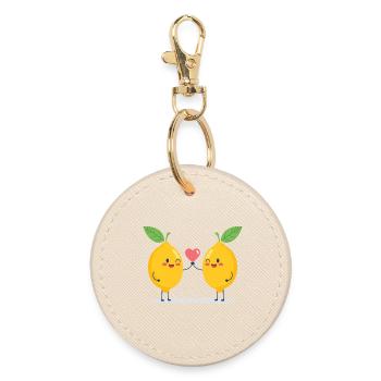Amour câlin au citron vert - Porte-clés rond - huître - Devant