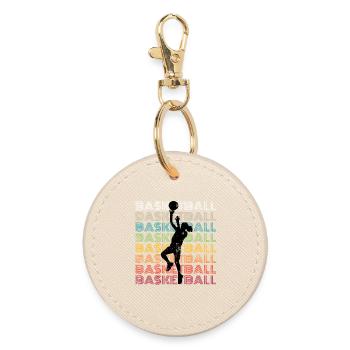Basketball Girls - Round Keyring - oyster - Front
