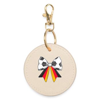 Football Loop Germany - Round Keyring - oyster - Front