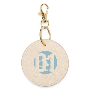 Geschenkidee Paar 1 Jahr Ehe - Runder Schlüsselanhänger - Auster - Vorne