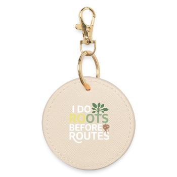 Certified Clinical Root Cause Specialist Gear  - Round Keyring - oyster - Front