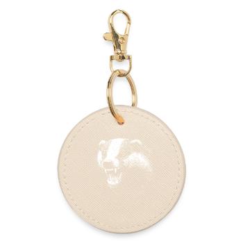 Badger - Round Keyring - oyster - Front