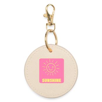Soleil - Porte-clés rond - huître - Devant