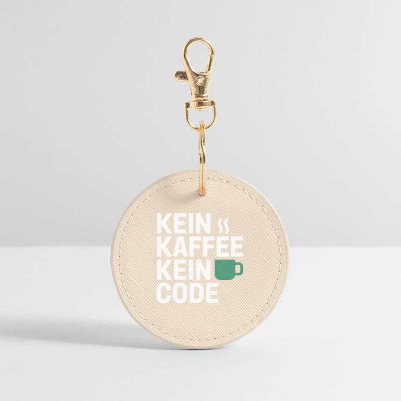 Kein Kaffee Kein Code Programmierer Informatiker Runder Schlüsselanhänger