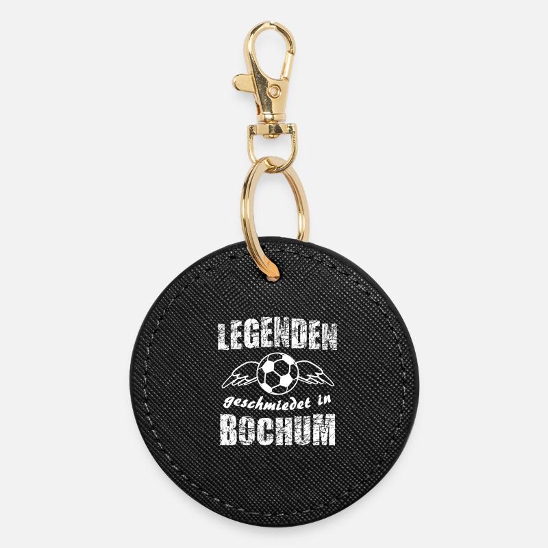 Légendes forgées à Bochum - Porte-clés rond - noir