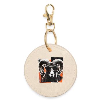 Mouflon Sunglasses Vintage - Round Keyring - oyster - Front