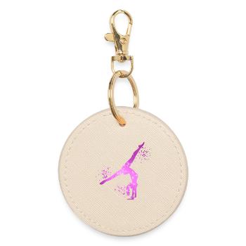 Gymnaste Fille Gymnastique Acrobatie - Porte-clés rond - huître - Devant