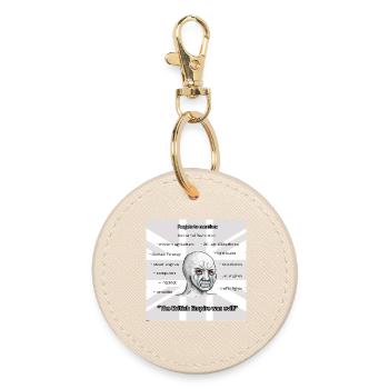 PROBRITAIN2 - Round Keyring - oyster - Front