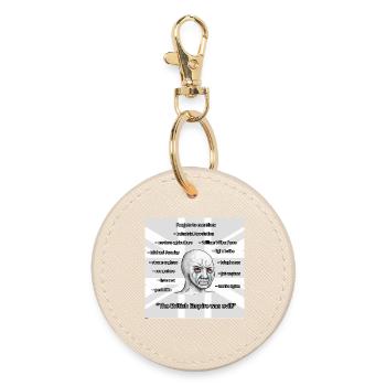 PROBRITAIN3 - Round Keyring - oyster - Front