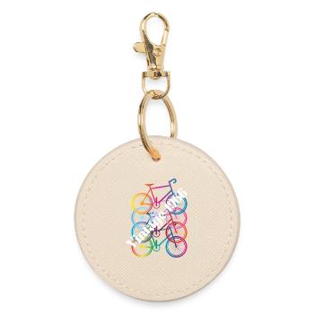 Vintage 1966 - Round Keyring - oyster - Front