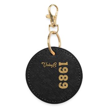 Vintage 1989 - Round Keyring - black - Front