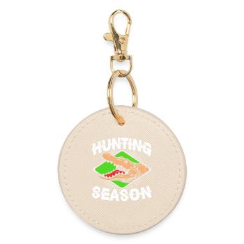 Crocodile Hunting - Round Keyring - oyster - Front