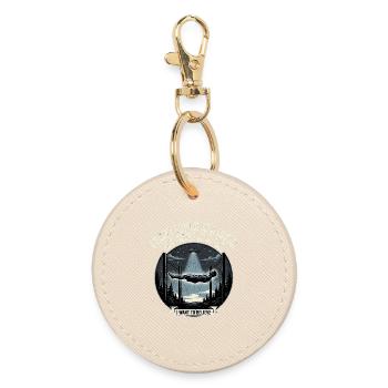 Believe In Calisthenics - Round Keyring - oyster - Front