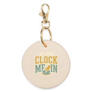 Kennel technician, kennel assistant, animal care - Round Keyring - oyster - Front