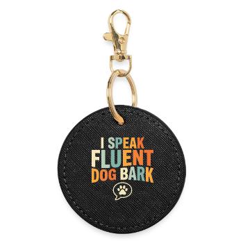 Kennel technician, kennel assistant, animal care - Round Keyring - black - Front