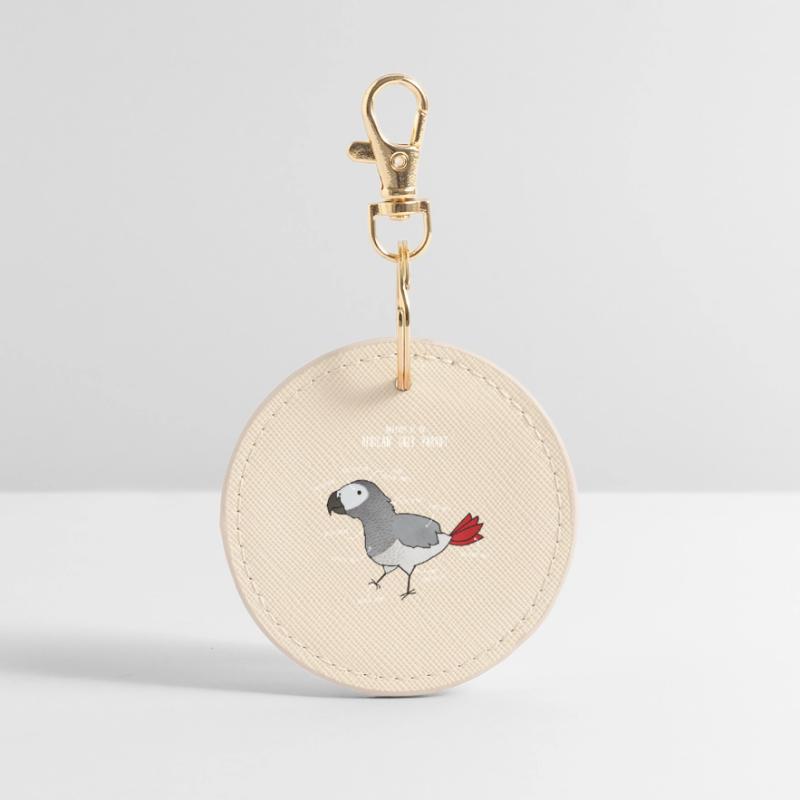 Ball Python Anatomy Round Keyring