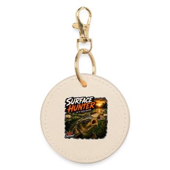 Surface Hunter Carp Fishing Design - Round Keyring - oyster - Front