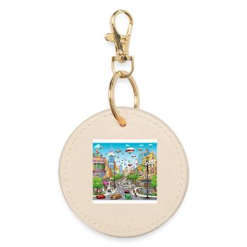 Parade du Vol Futuriste de la Ville - Porte-clés rond - huître - Devant