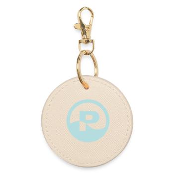Poolboy | Poolgirl | Pool | Boy | Girl - Round Keyring - oyster - Front