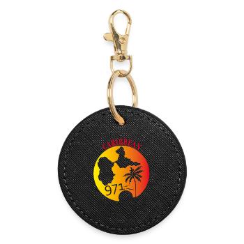 Caribbean 971 GUADELOUPE - Porte-clés rond - noir - Devant