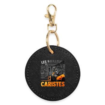 CARISTES - Porte-clés rond - noir - Devant