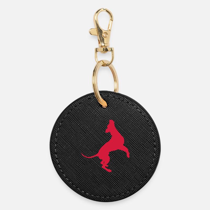 Saut Dane - Porte-clés rond - noir