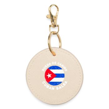 Rueda de Casino - Salsa cubaine - Porte-clés rond - huître - Devant