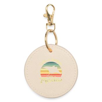 Manta Rays Manta - Round Keyring - oyster - Front