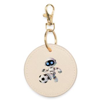 Robot de football - Porte-clés rond - huître - Devant