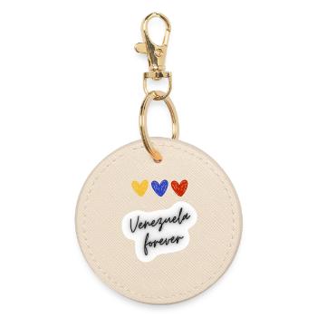 Venezuela Forever - Round Keyring - oyster - Front