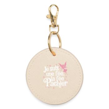 I'm a fairy the fairy Pachier - Round Keyring - oyster - Front