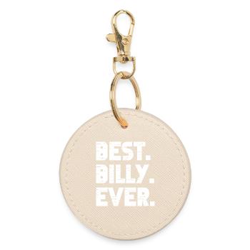 Best Billy Ever Geschenk Spruch - Runder Schlüsselanhänger - Auster - Vorne