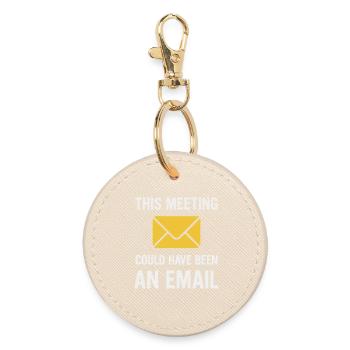 Réunion ou e-mail - Porte-clés rond - huître - Devant