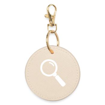 Loupe : Détective Recherche Vecteur Grunge - Porte-clés rond - huître - Devant
