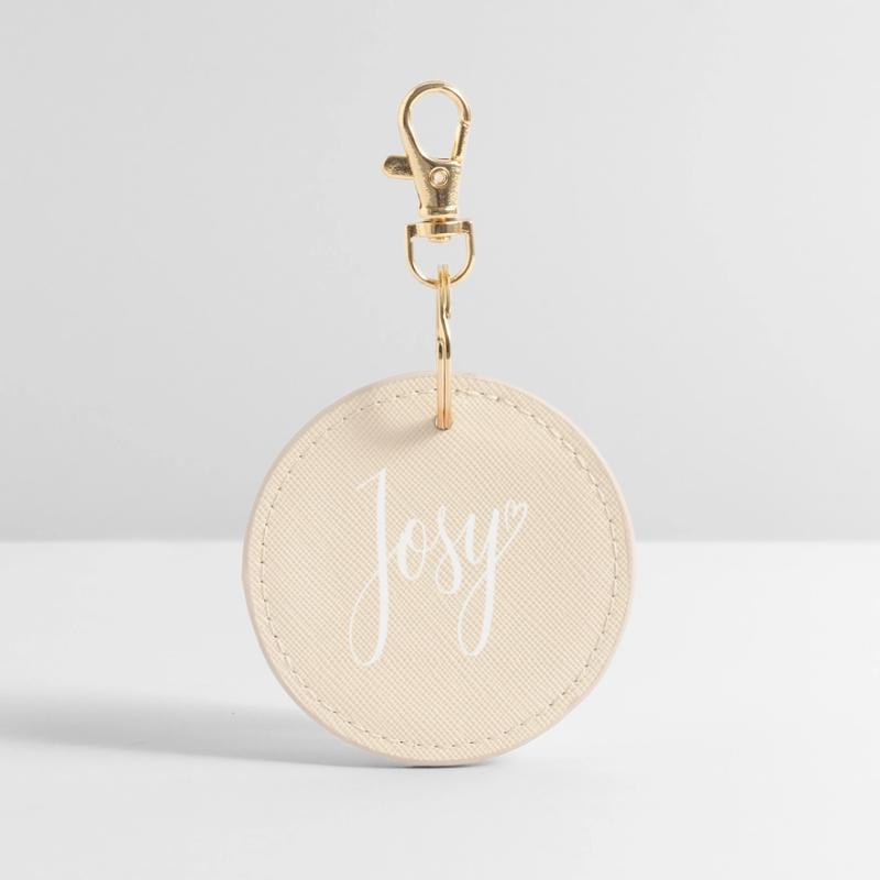 Josy Script Conception de cœurs Porte-clés rond