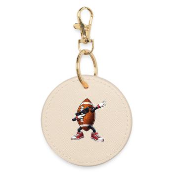 American Football Dabbing - Round Keyring - oyster - Front