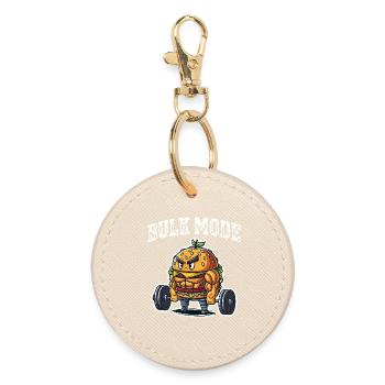 Bulk Fashion Burger Power Hero - Round Keyring - oyster - Front