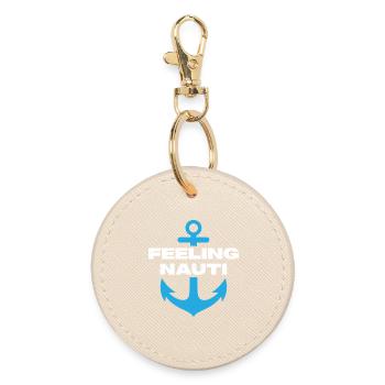 Feeling Nauti - Round Keyring - oyster - Front