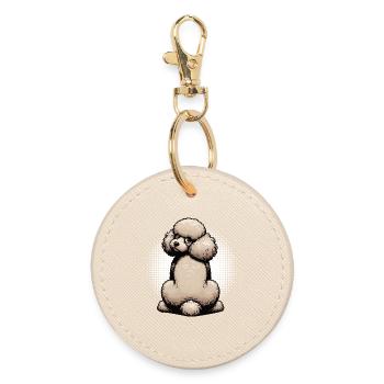 Caniche Caniche Propriétaire Caniche Amoureux Caniche Chien - Porte-clés rond - huître - Devant