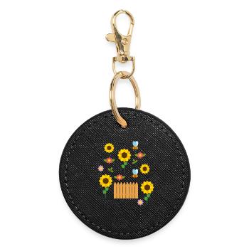 summer - Round Keyring - black - Front