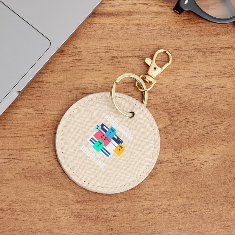 Programmierer Programmieren IT Computer Geschenk Runder Schlüsselanhänger