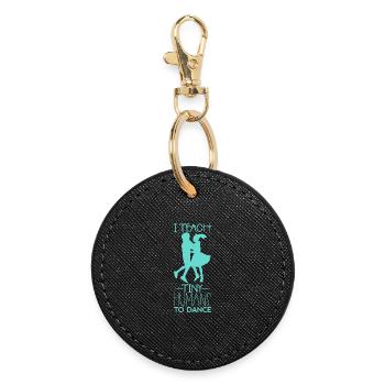 dance teacher - Round Keyring - black - Front