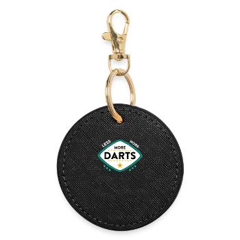 Darts - Round Keyring - black - Front